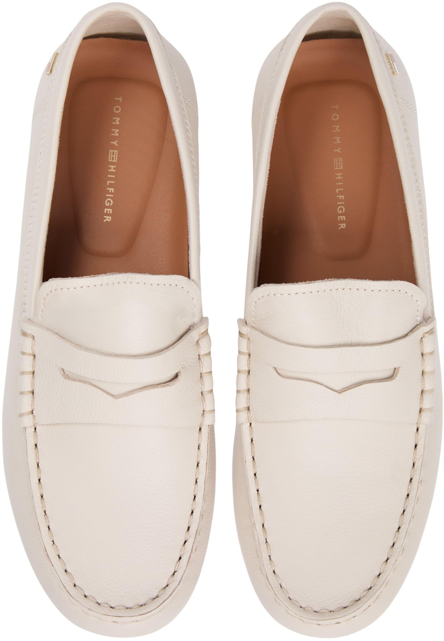 Tommy Hilfiger Flag Leather Driver Loafer Fw0fw09350, Scarpe Donna