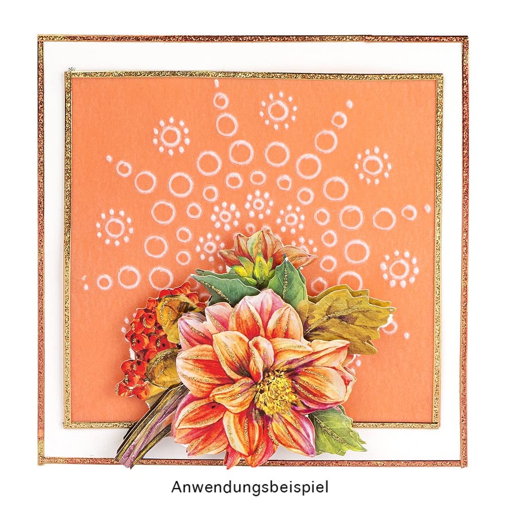 Ideen Mit Herz Juego de Tarjetas Plegables en Blanco Con Sobres | 50 Tarjetas y 50 Sobres | Para Diseñar (14,5 x 14,5 cm | Cuadradas)