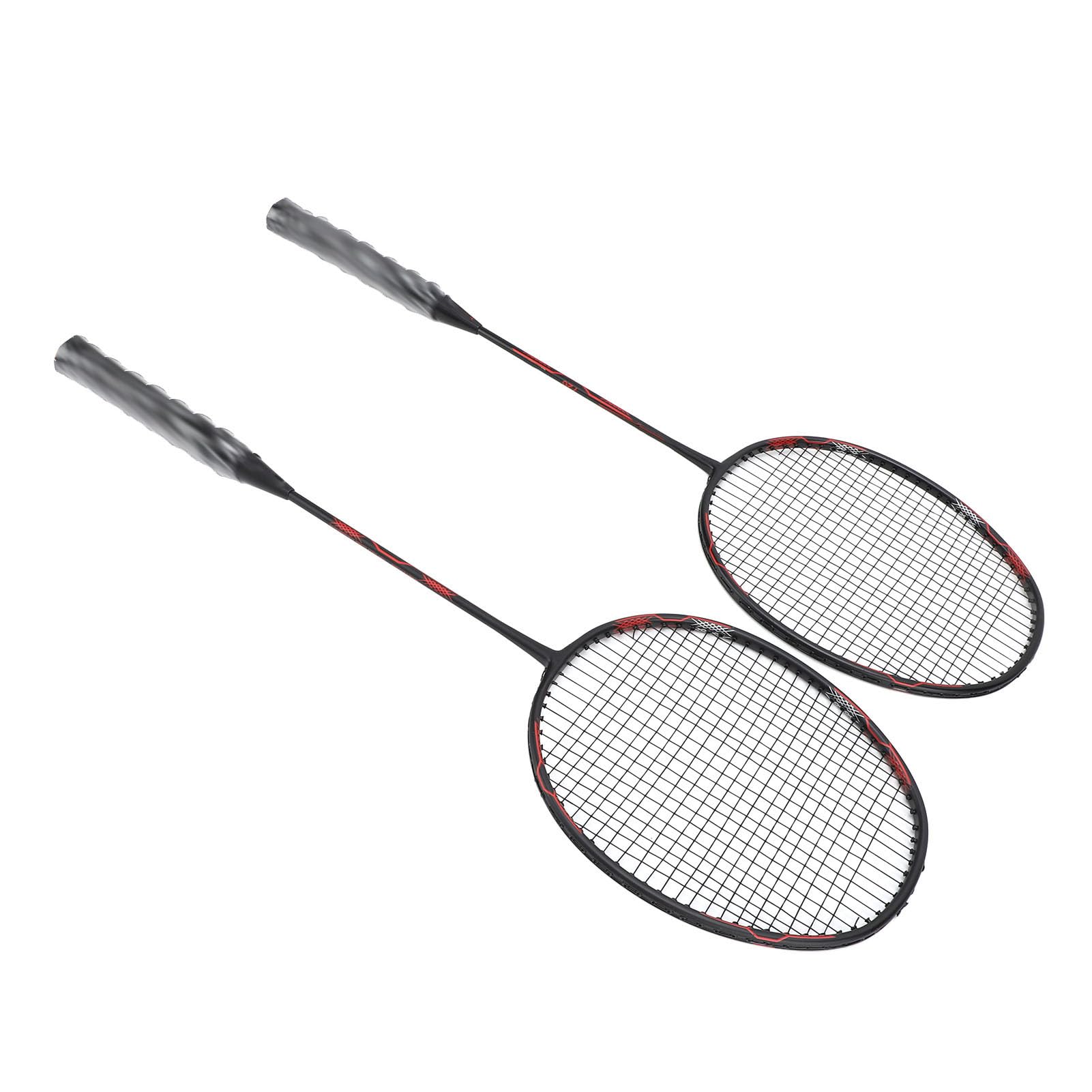 Set di Racchette da Badminton Leggero in Alluminio Al Carbonio per Allenamento Uomo Donna 2 Racchette 3 Volani
