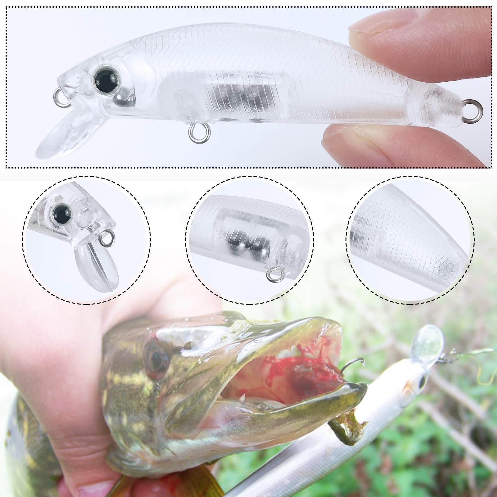 Free Fisher: Unpainted Fishing Lures