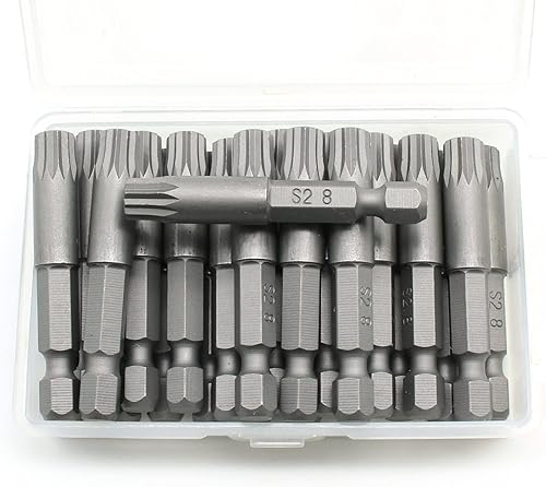 TEMO 25 piezas M8 Spline 12 punto 2 pulgadas destornillador insertar bits disponible en Yaxa Colombia