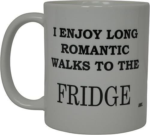 Miniatura 1 de Rogue River Tactical Taza de café divertida con texto en inglés "I Enjoy Long Romantic Walks To The Neidor", broma, gran regalo de broma, trabajo,
