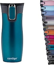 Contigo West Loop Autoseal Travel Mug, Stainless Steel Thermal Mug, Vacuum Flask, Leakproof Tumbler, Coffee Mug with BPA-Free Easy-Clean Lid