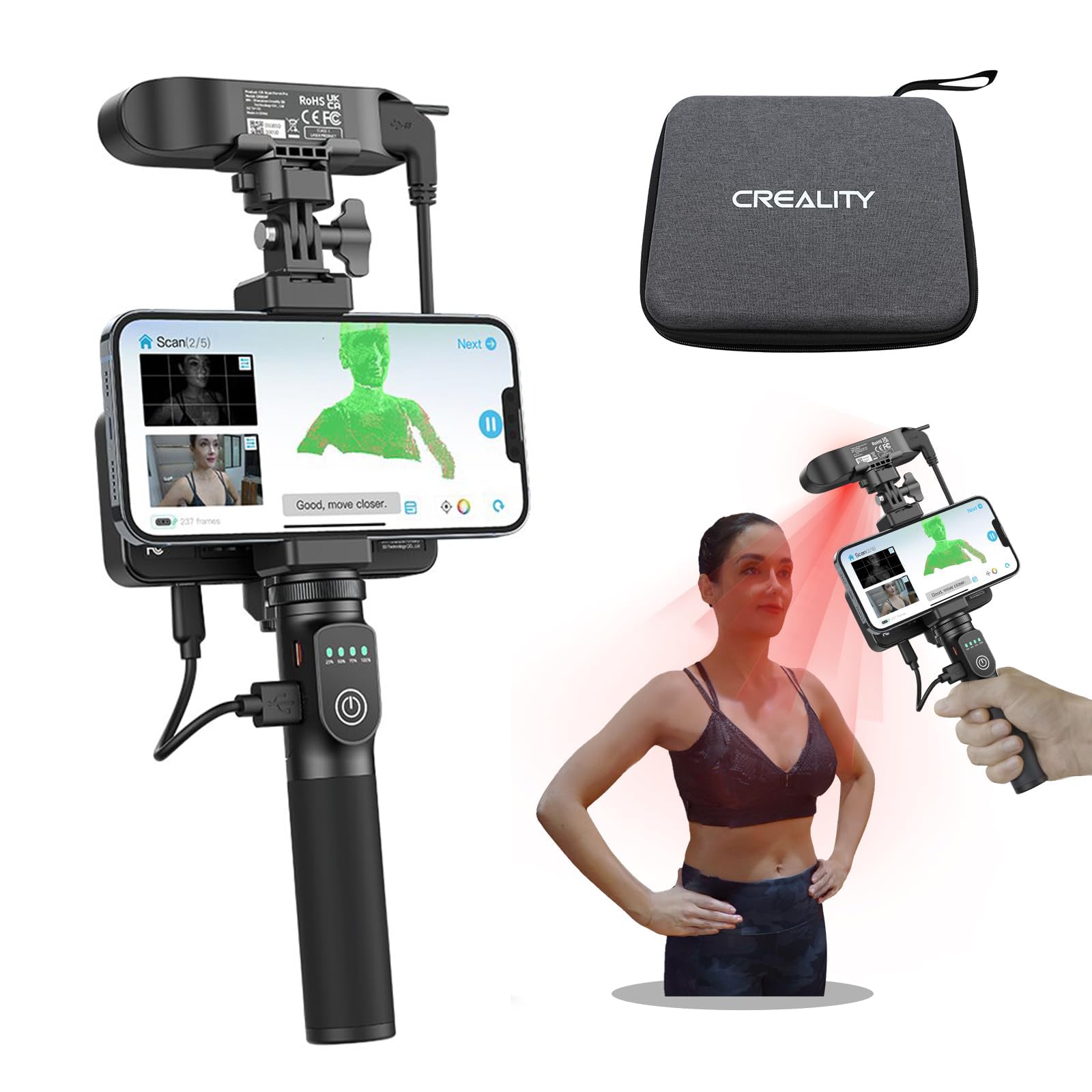 Creality CR-Scan Ferret Pro skaner 3D, przenośny skaner 3D