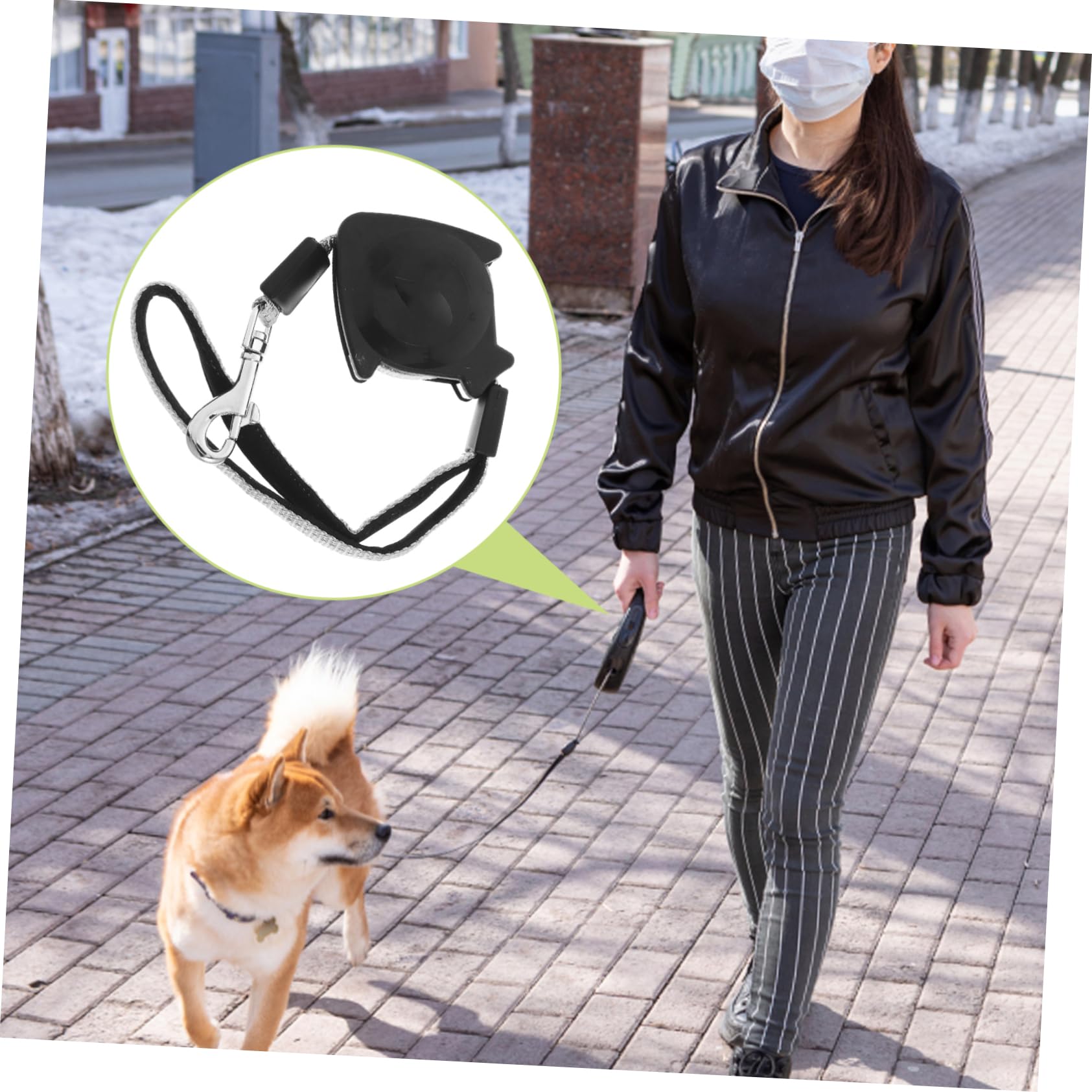 Alipis Automatische Einziehbare Hundeleine Rollleine Für Hunde Welpen Und Katzen Teleskop-Zugseil Mit Ergonomischem Griff Einhandbedienung Größe L 1 X Teleskop-Zugseil