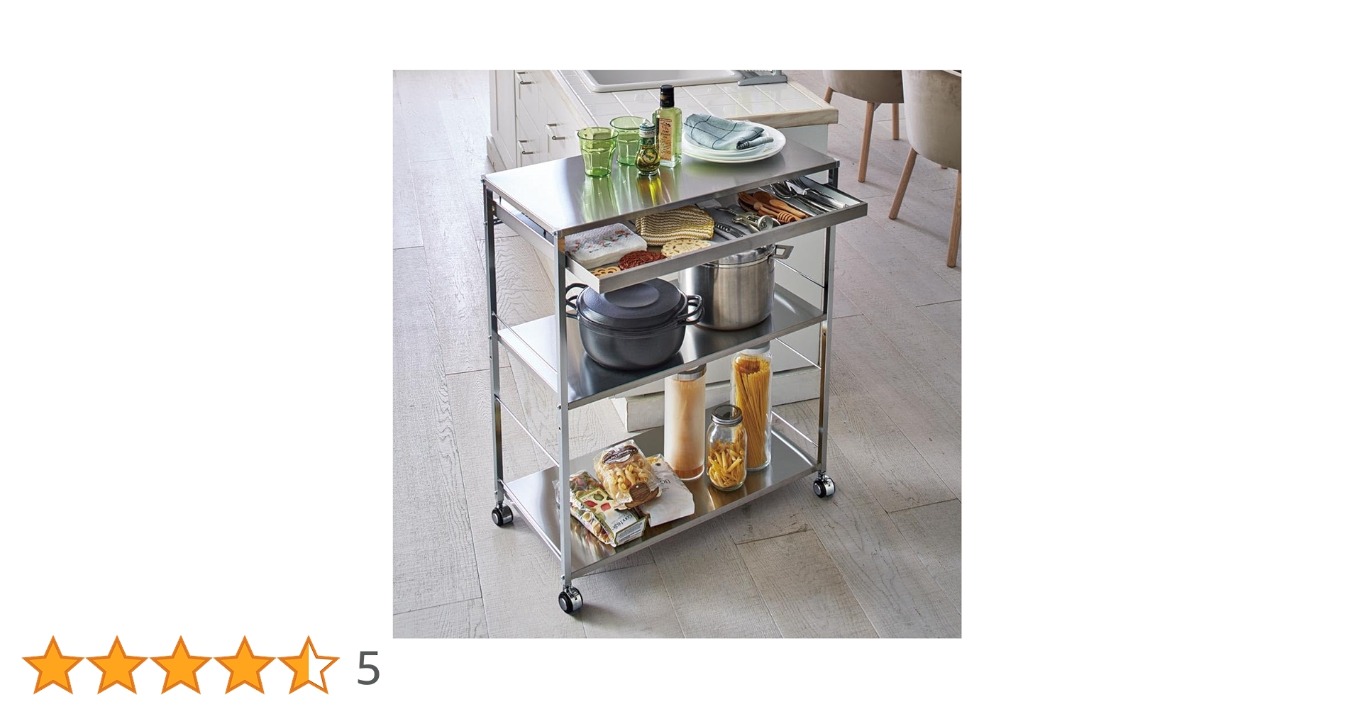 Amazon.co.jp: ディノス キッチン収納 キッチン 収納カート ステンレス