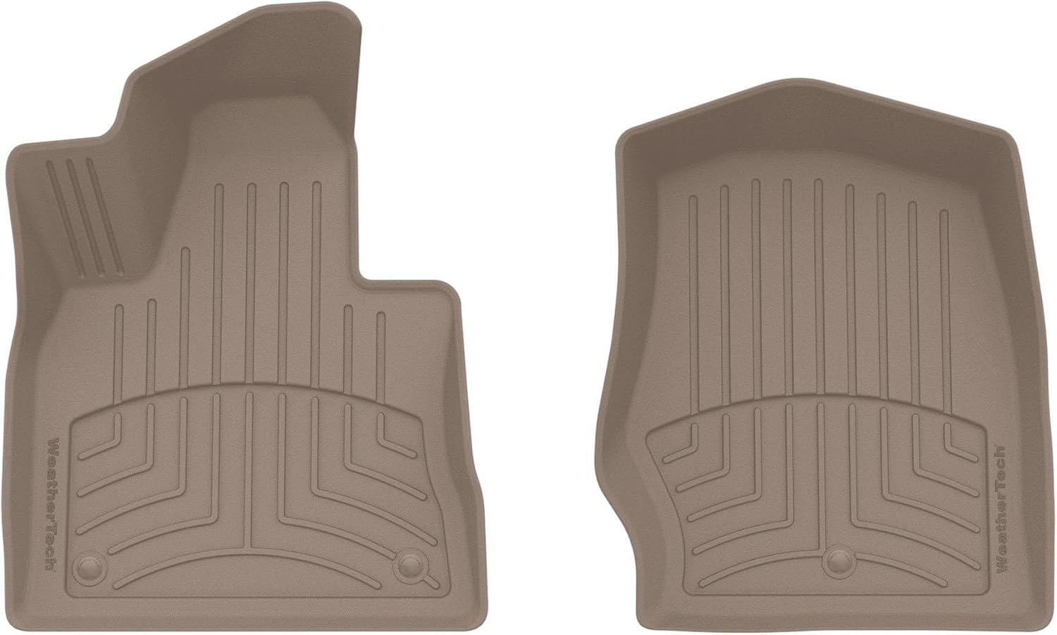 WeatherTech FloorLiner HP Custom Fit Floor Mats for Ford Explorer, Explorer Hybrid - 1st Row (4517161IM), Tan