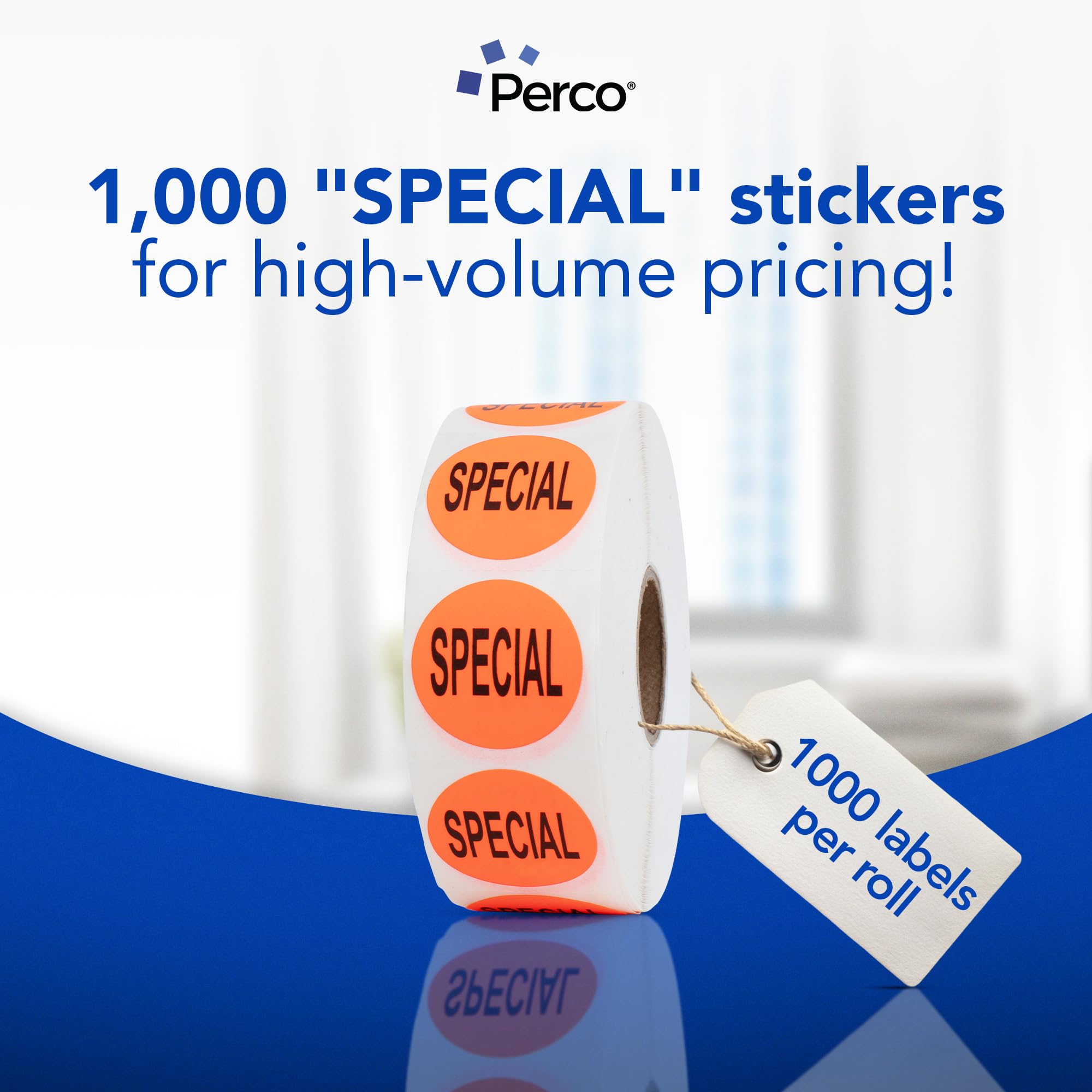 Snapklik.com : Fluorescent Red 1-Inch Circle Special Retail Stickers ...