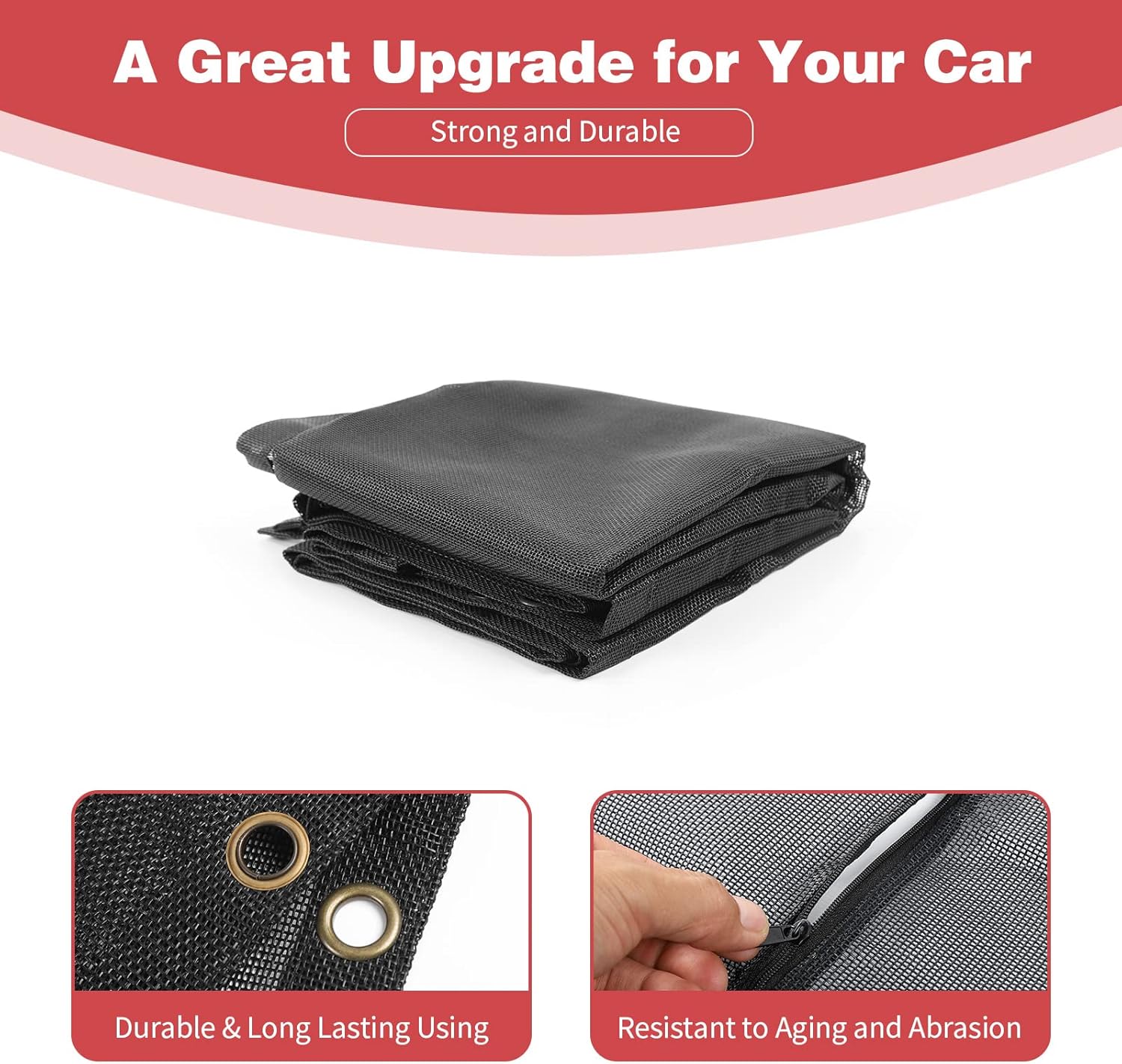 for Jeep JL Roof Sunshade, JLU Mesh Bikini Top Sun Shade Compatible with Jeep Wrangler JL JLU 2018+ for Gladiator JT 2020+ 4Door Black Exterior Accessories