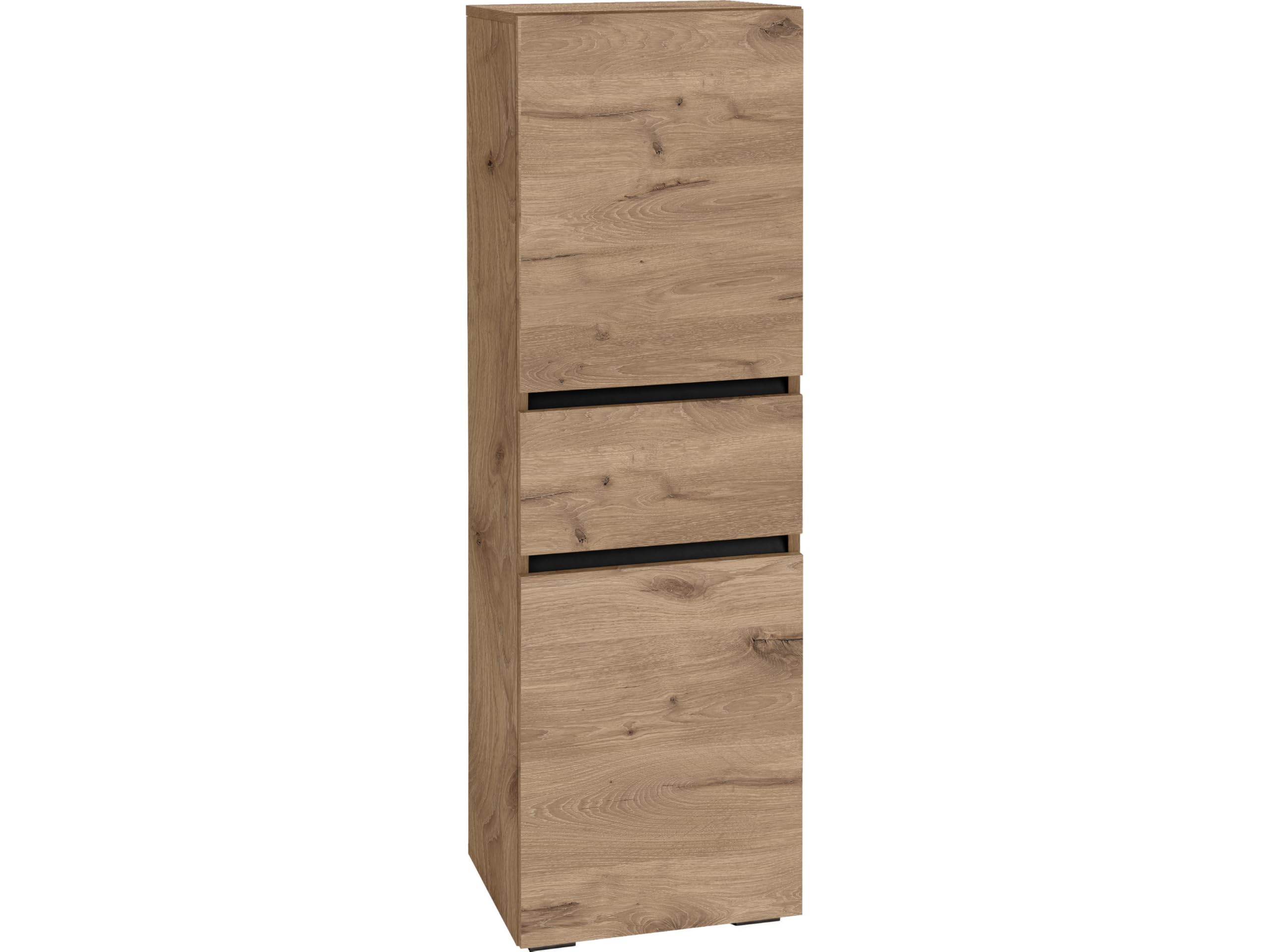 Dorel Home Wisla Midi Cabinet with 1 Drawer/2 Doors Viking Oak, 35x38x130cm (DxWxH)
