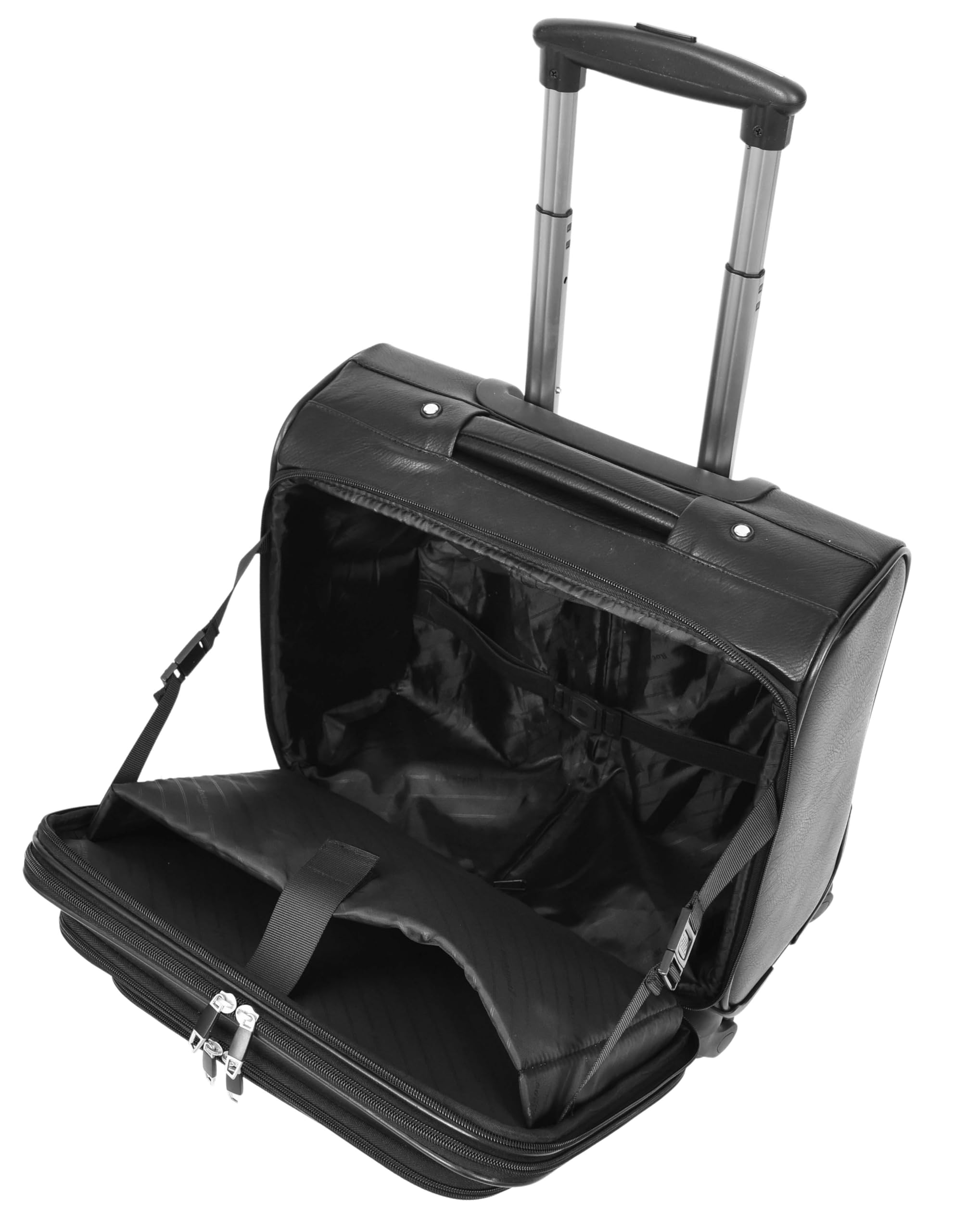 Maleta de viaje para portátil de negocios, maleta de piloto, color negro Denver, Black, L, Estuche Pilot