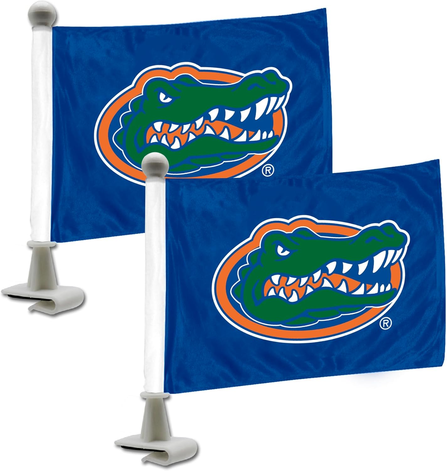 FANMATS 61901 Florida Gators Ambassador Car Flags - 2 Pack Mini Auto Flags, 4in X 6in, Perfect for Hood or Trunk