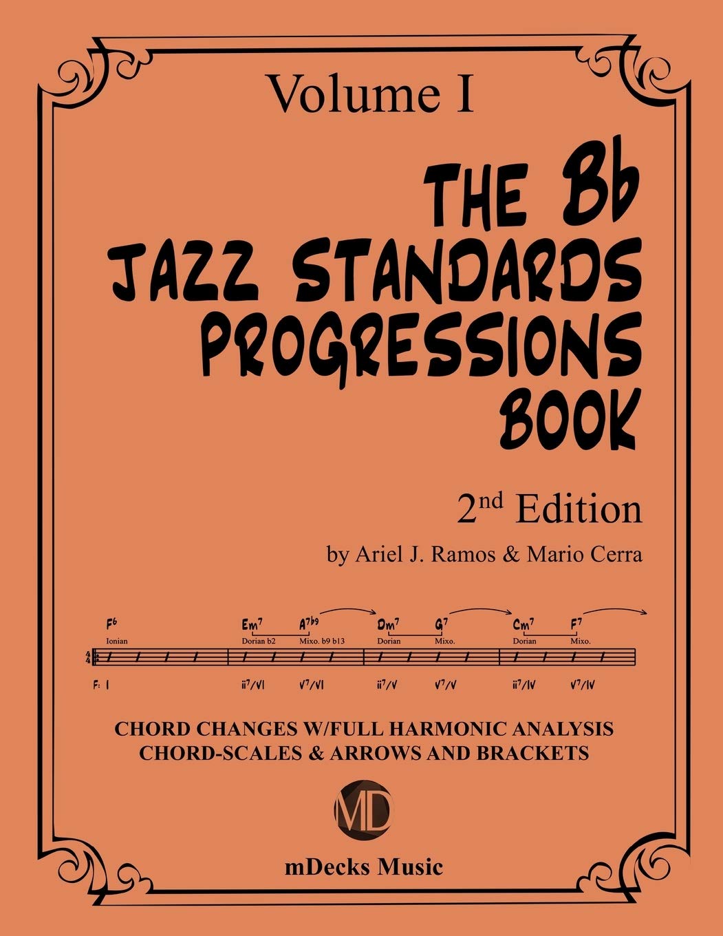 Livre de progressions de jazz Sib avec système flèches et crochets harmoniques
