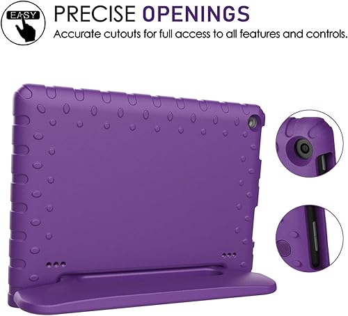 Miniatura 3 de Viahoo Funda para niños Fire HD 10 579 generación (versión 201520172019) a prueba de niños y a prueba de golpes, funda flexible y duradera de espuma