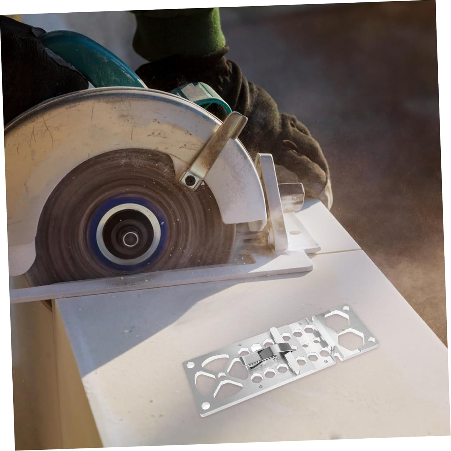 BESTonZON Circular Saw Track Guide Compact Track Saw Guide Rail for Accurate Cuts Compatible and Easy to Install Design