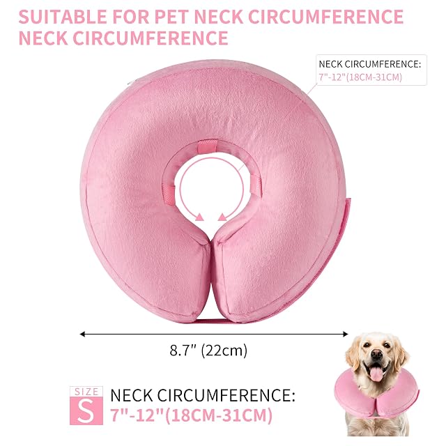 Foto 2 de 7 de Collar Inflable para Perros, Collar Isabelino Ajustable para Gatos