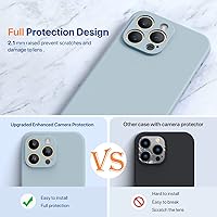 Vista 1092 de Miracase Funda diseñada para iPhone 13 Pro Max con protector de pantalla, [forro de microfibra suave antiarañazos], funda protectora de silicona