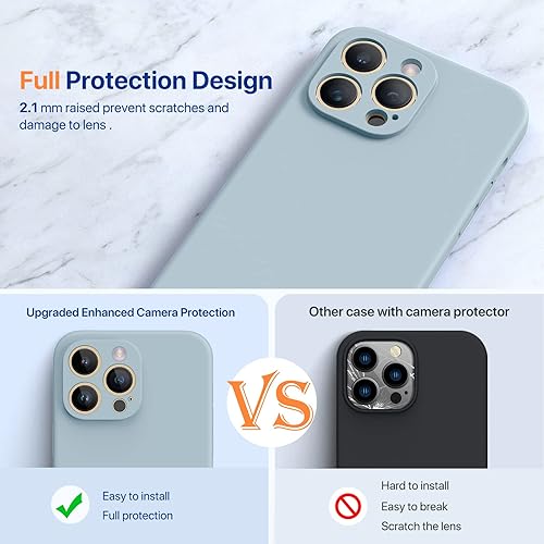 Miniatura 1289 de Miracase - Funda diseñada para iPhone 11 con protector de pantalla, funda de goma de silicona líquida, protección total contra caídas y a prueba