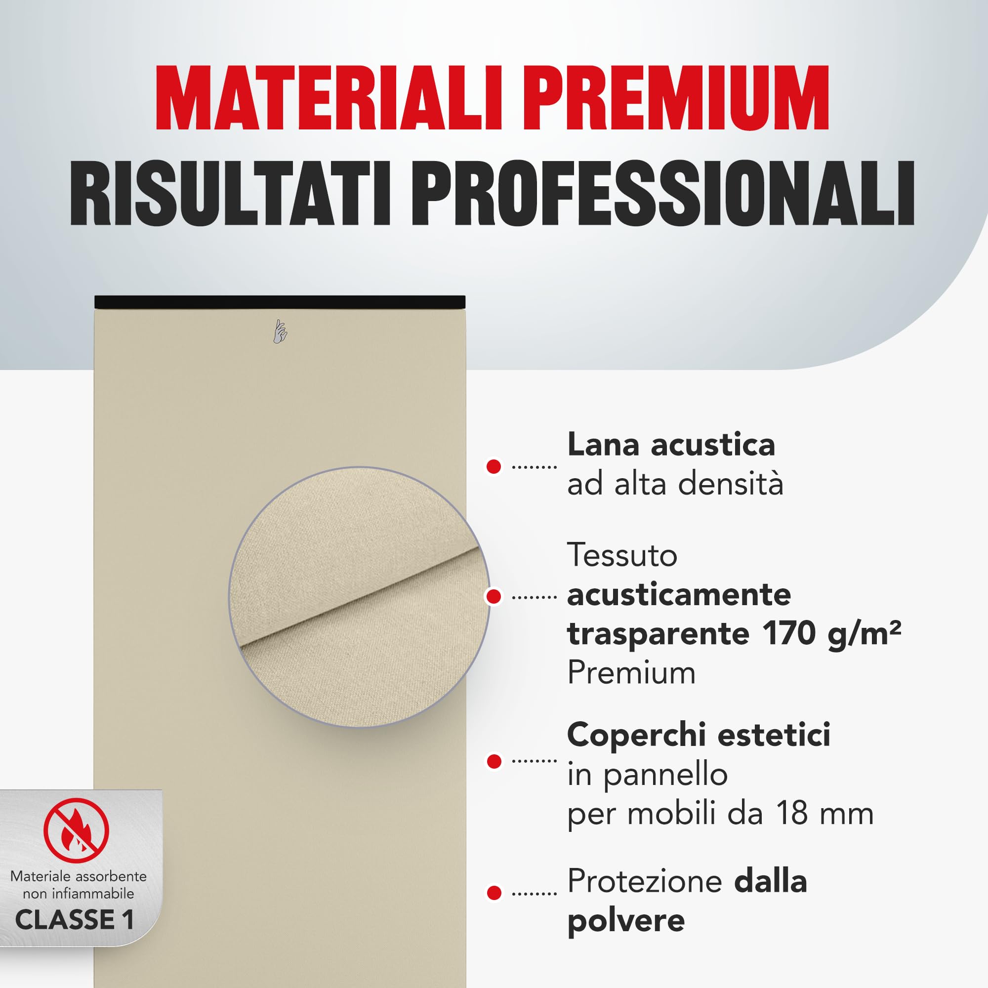 Addictive Sound Bass Trap Angolare Premium - Qualità Studio - Lana Acustica Specializzata 80-2000 Hz - Prodotto nell'UE - Impilabile Autoportante - Garanzia 36 Mesi - 100cm, Nero