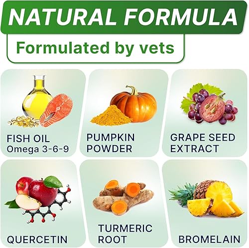 Miniatura 3 de STRELLALAB Masticables para aliviar la alergia para perros y antipicazón con Omega 3: ingredientes reales, sabor real. Suplemento inmunológico para