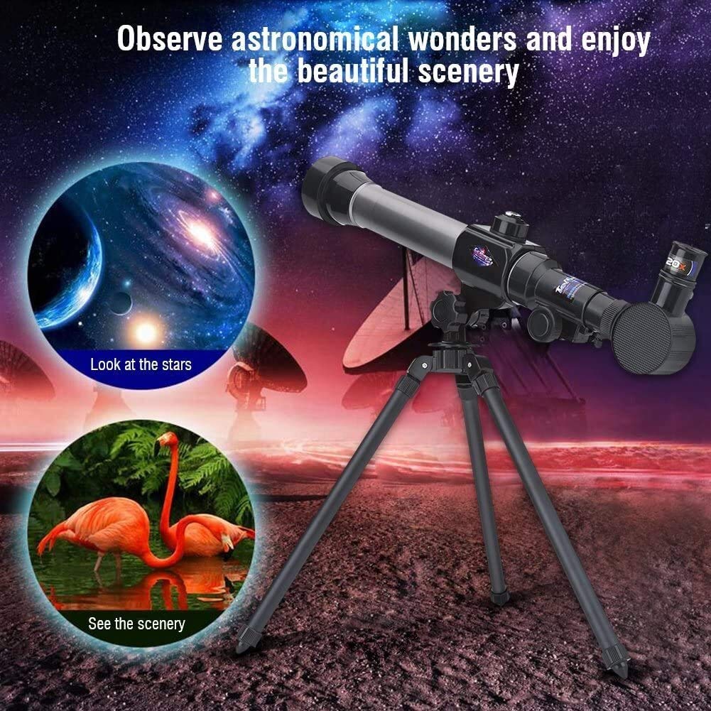 Lornetka teleskop ze statywem dla dzieci i początkujących, prezent edukacyjny zabawka dla dzieci monokularowy teleskop kosmiczny teleskop astronomiczny