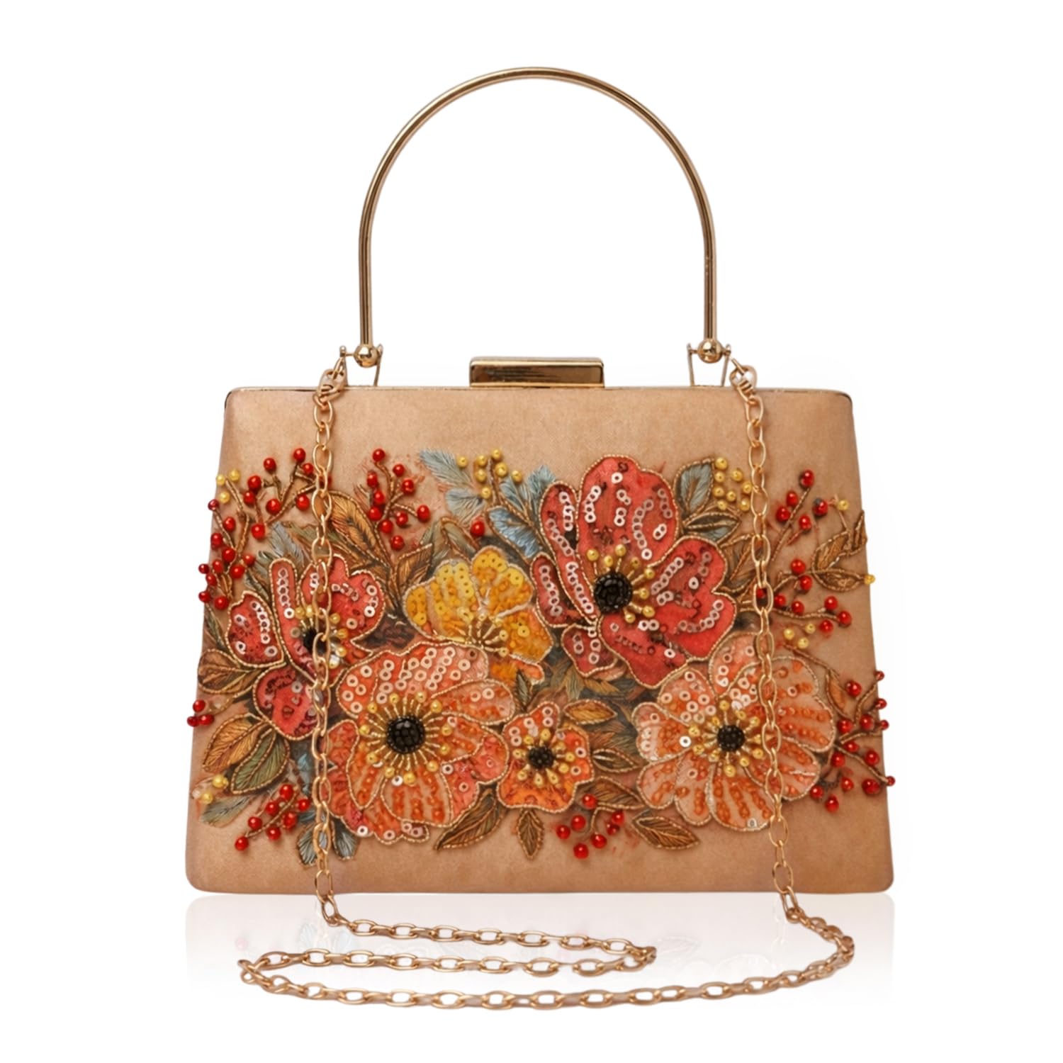artklim embroidery clutch bag for women with detachable strap-picture-7