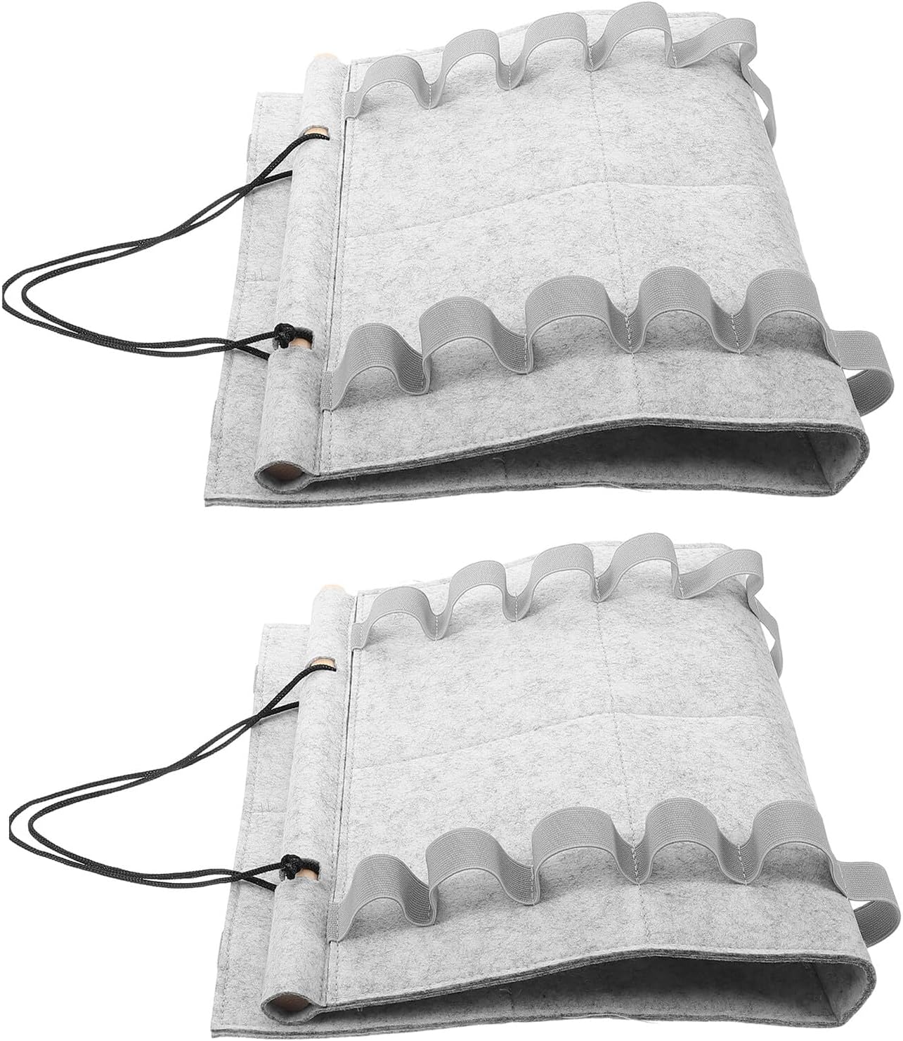 2pcs Karate Belt Display Holder Felt Wall-Mounted Taekwondo Belt Organizer Hanging Rack for Martial Art Learners and Award Showcase