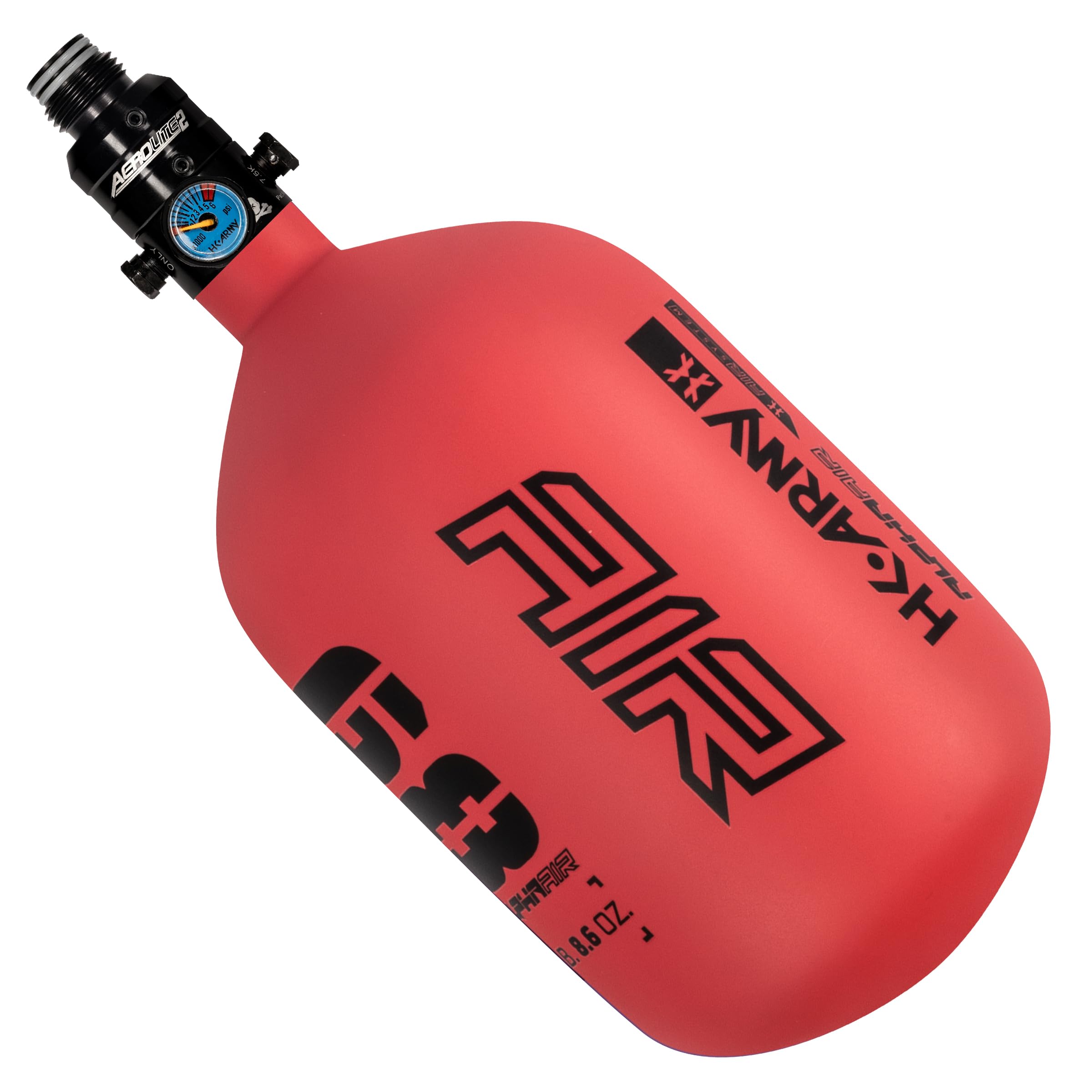 HK Army HPA Paintball Tank - Lightweight Alpha Air Carbon Fiber Compressed Air Tank - 15ci/48ci/68ci/77ci/88ci/99ci - 4500 psi