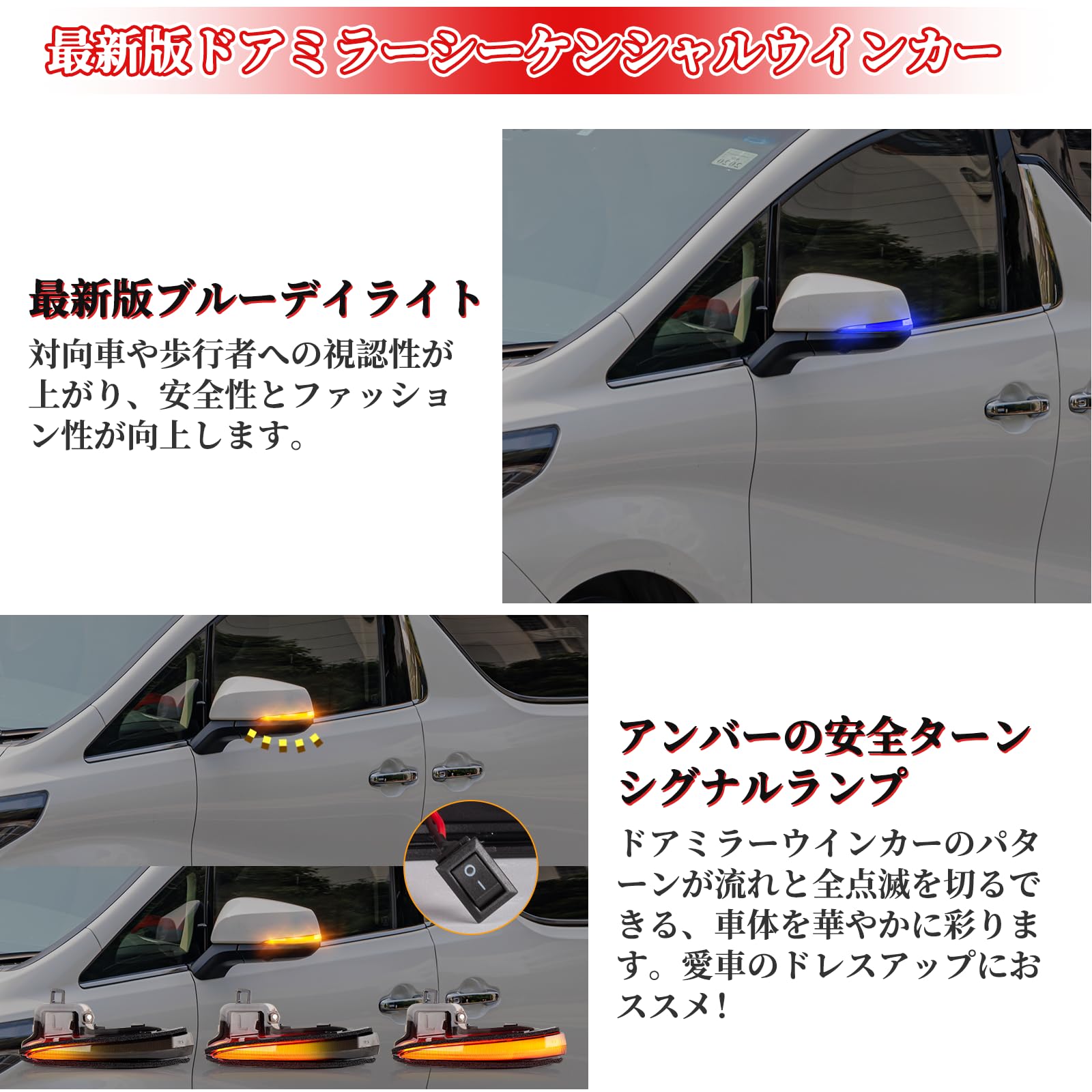 Amazon.co.jp: POPMOTORZ 50系 RAV4専用 PHVトヨタ適用 30系