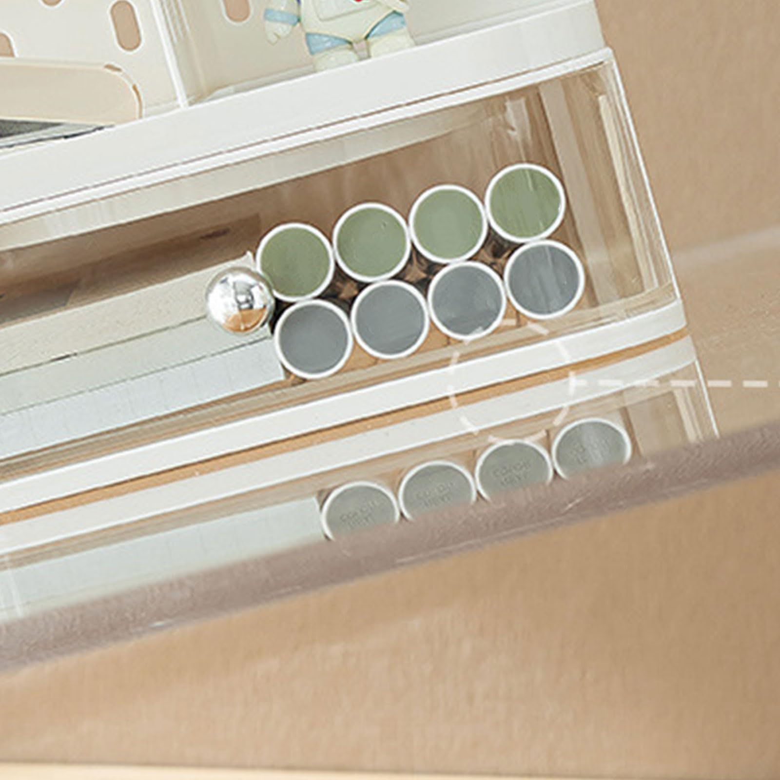 Organizzatori da scrivania con cassetto forato Organizzatori da scrivania Scatola di immagazzinaggio di trucco Rack di cancelleria Forniture