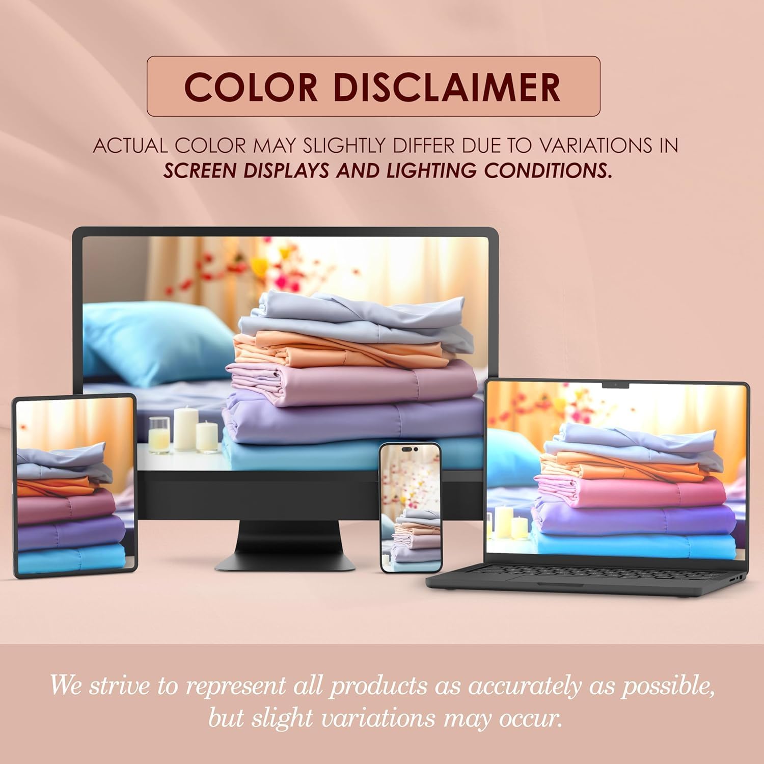 CELINE LINEN Premium 1800 Hotel Quality Wrinkle-Resistant 4-Piece Microfiber Sheet Set - Luxury Ultra Soft and Breathable Bedding 16 Inch Deep Pocket 4PC Sheet Set, Queen, Orange - Image 10