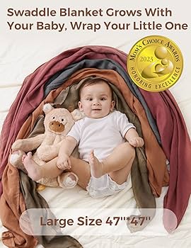 Little Giggles Co.® Large Muslin Cloths For Baby 60 X 60cm - Two Muslins Pack, Swaddle Blanket For 0-3 Months, Essentials For Newborn, Receiving Blankets (Blue Walrus