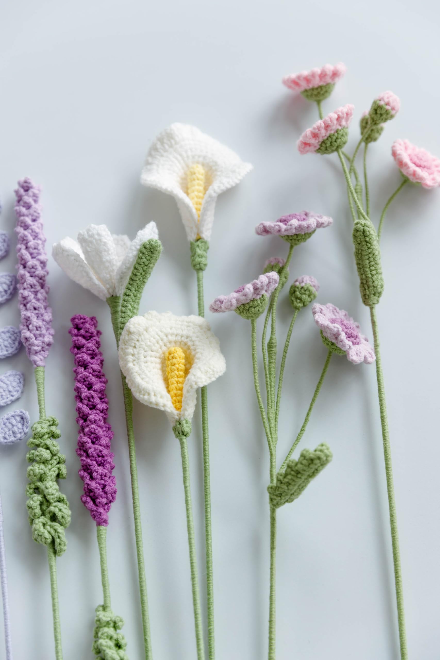 HOOKOK Crochet Flower Bouquet -Knitted Flower Bouquet Daisy