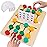AugToy Montessori Color Matching Learning Toys Sliding Puzzle for Kids 3 4 5 6 7 Years Old Preschool Logic Game Brain Teasers Boys Girls 2 Players Educational Wooden Toddler Travel Toys Gifts
