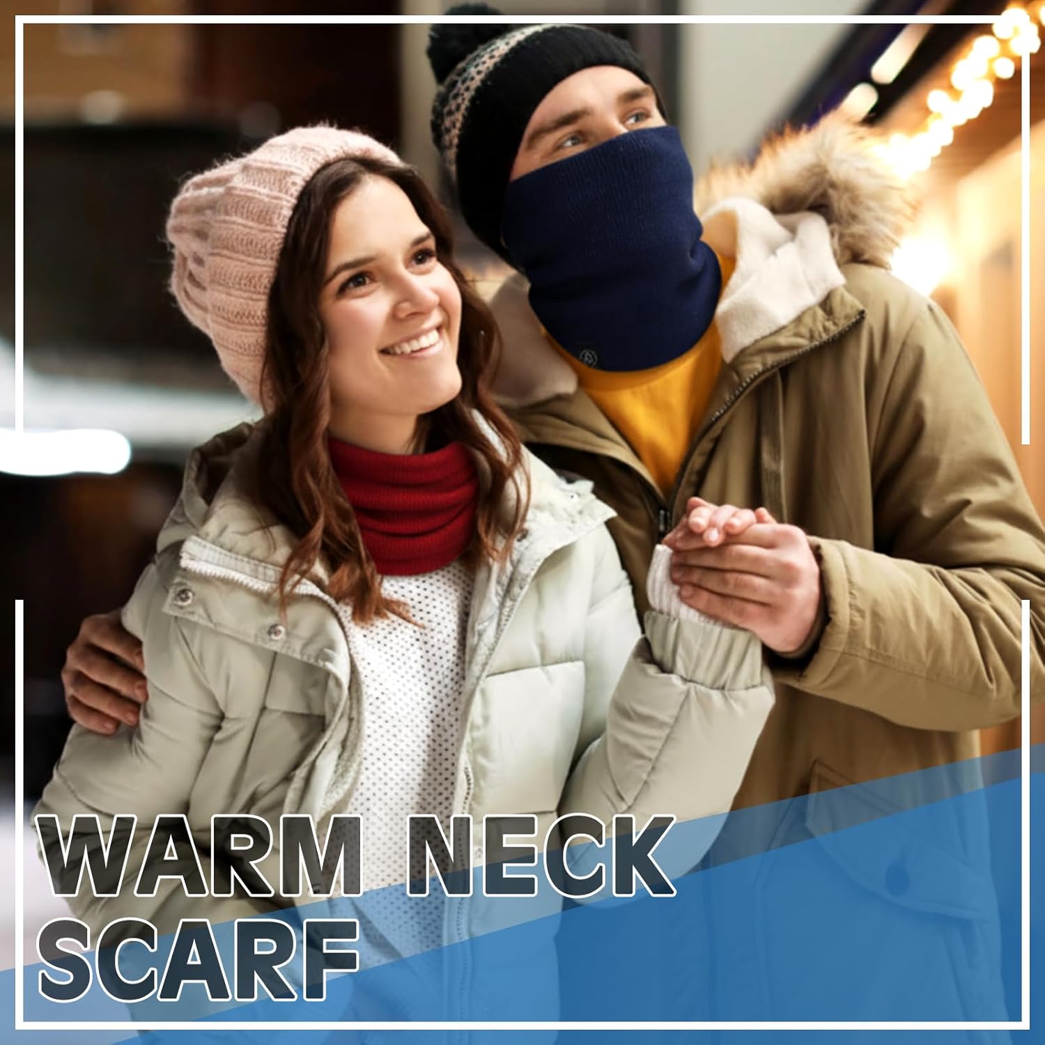 9 Pcs Winter Neck Gaiters for Men Neck Warmer Women with Thermal Thick Windproof Fleece Knit Ski Mask Scarf for Cold Weather - Image 5