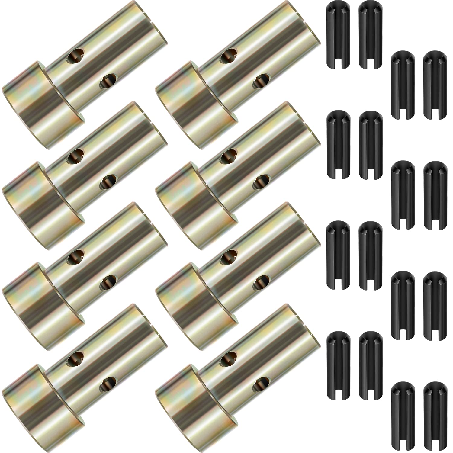Juego de 4 pares de bujes adaptadores de enganche rápido Cat 1 para tractores de categoría I de 3 puntos con sistema de enganche rápido