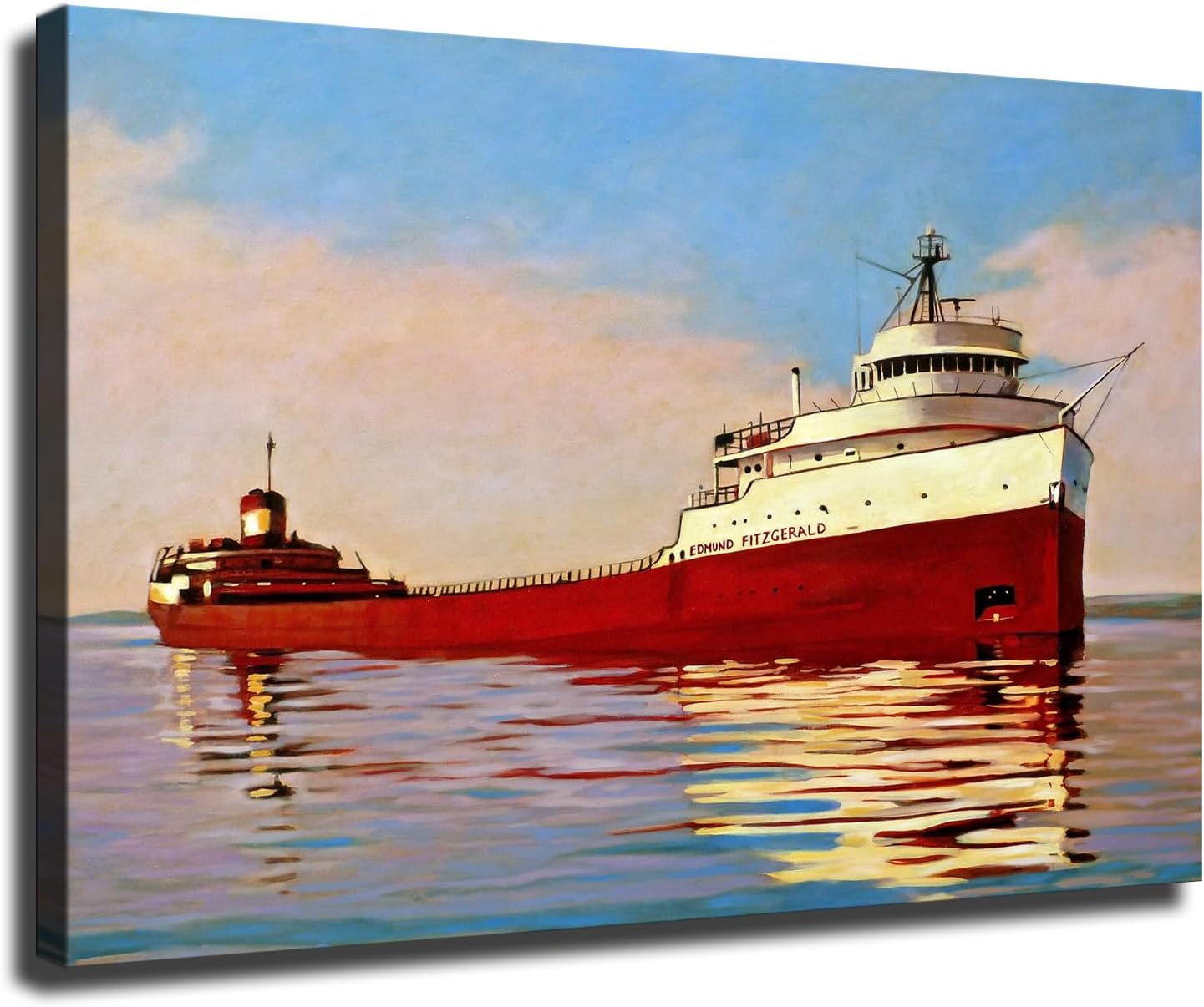 SS Edmund Fitzgerald Posters Canvas Print Wall Art Modern