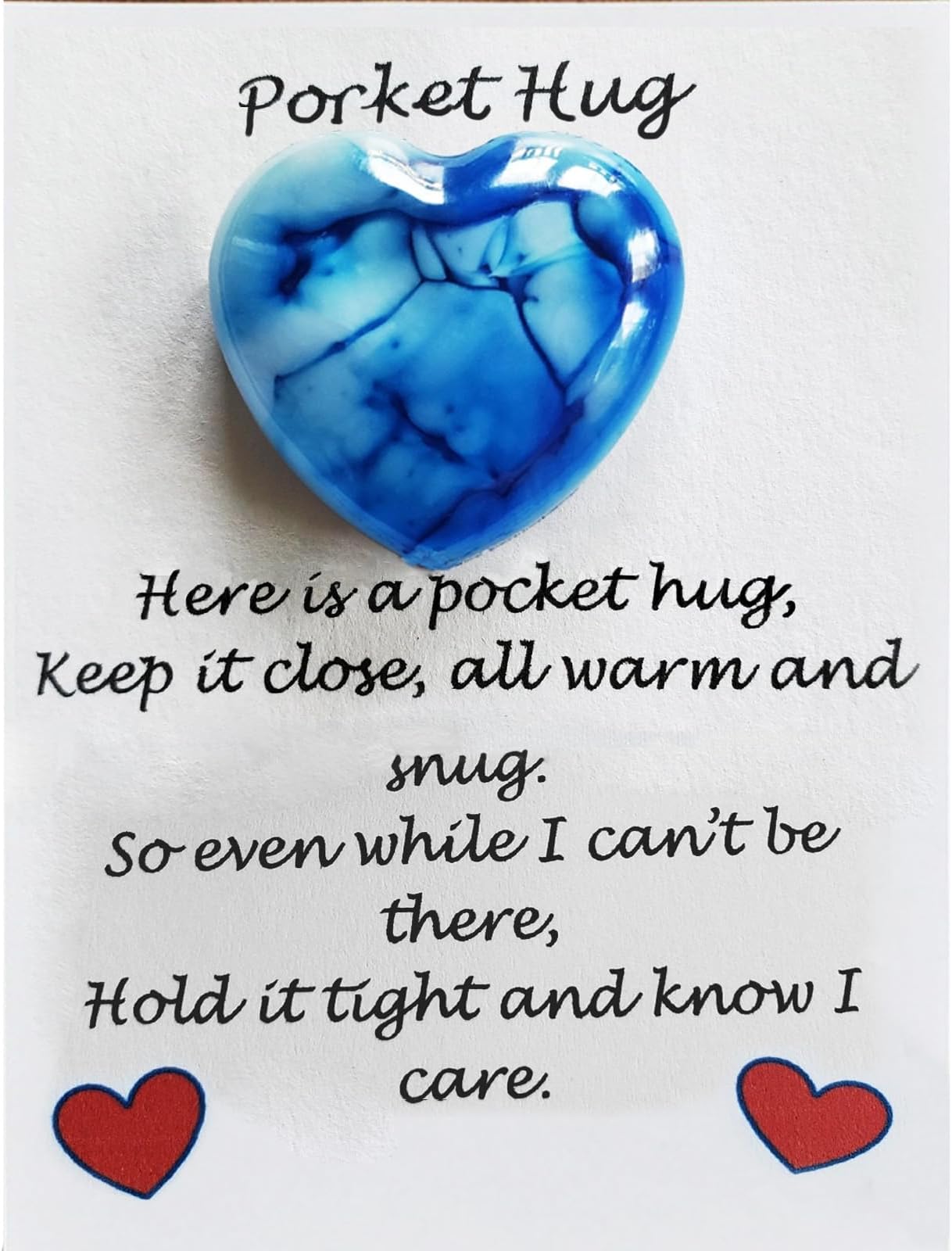 Pocket Hugs - Thinking of You Gifts for Women & Men - Bereavement, Positivity & Good Luck Gifts - Valentines Day, Birthday, Wedding & Christmas