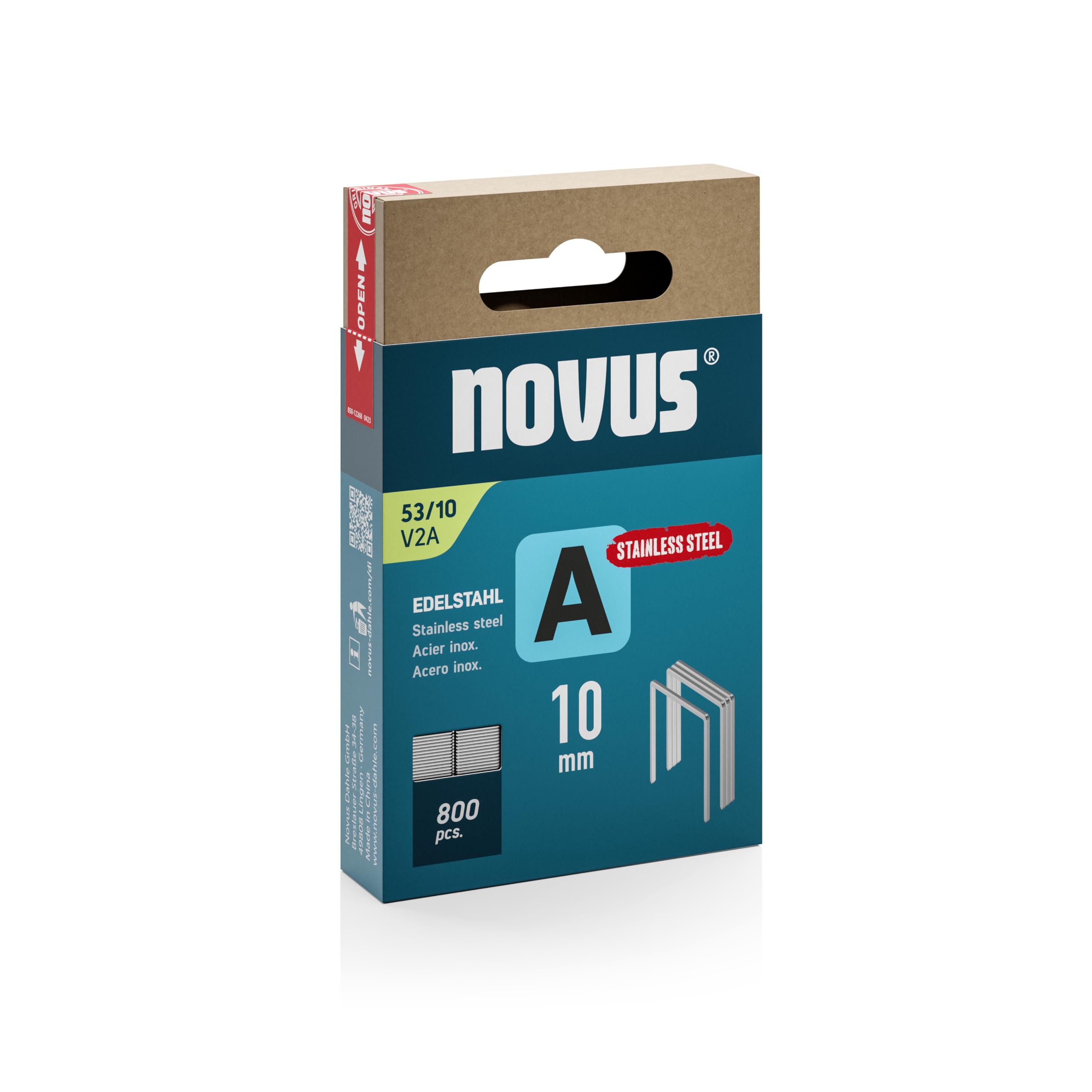 Novus 042-0779 Staple Strip 800 pieces 10mm x 11.3mm Tacker Fine Wire