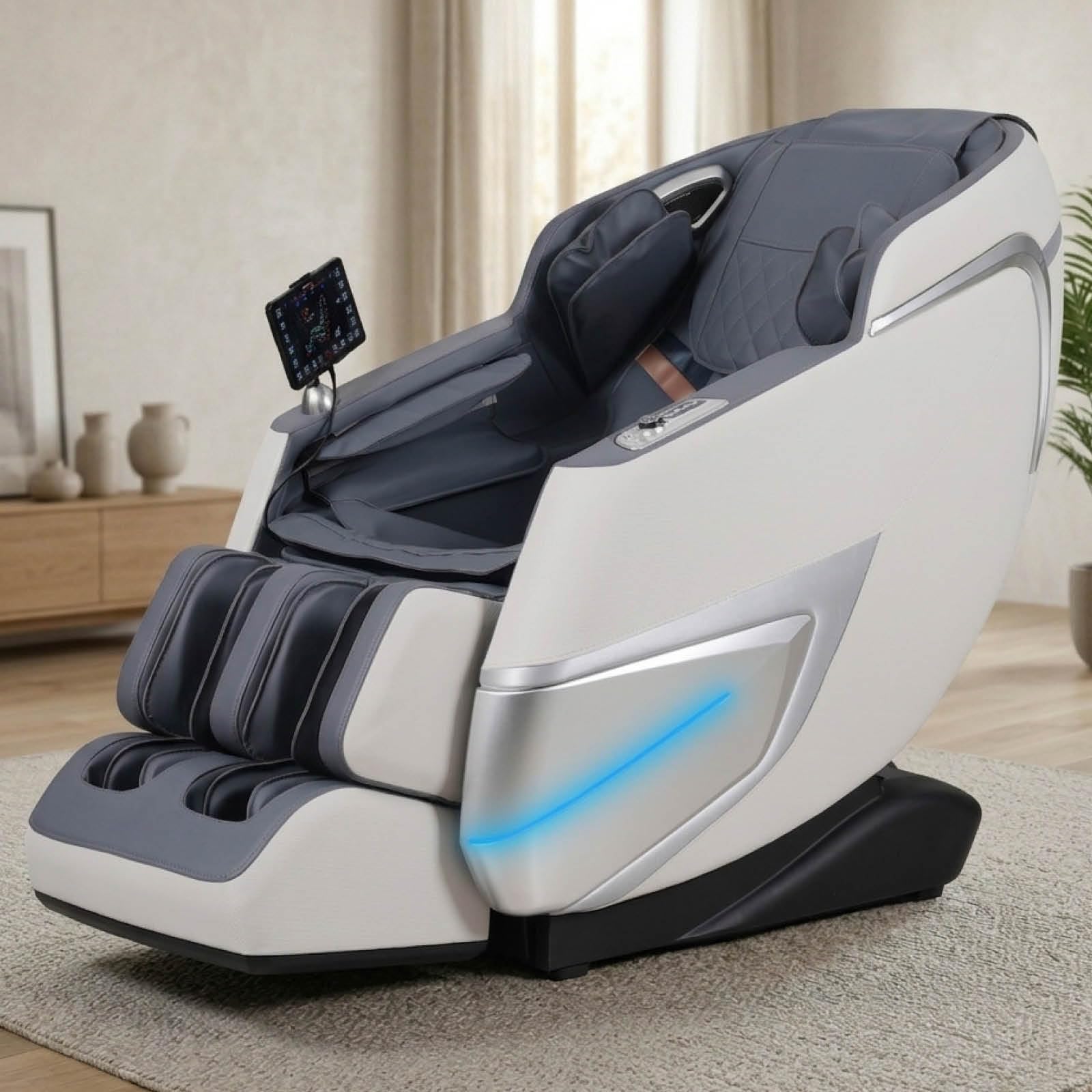 BRAST Ambiness Massagesessel Relaxsessel NALA | 42 Massageprogramme | deutsche Bediensprache | Zero Gravity-Funktion | 3D-Massagetechnologie Ganzkörpermassage + Wärmefunktion | Weiß