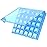 Monthly Pill Organizer Once a Day - 30 Day Pill Organizer Box - Squeeze to Open - Large Compartments Portable Case for Travel, Month Pill Cases Medicine Organizer for Vitamin (Blue)