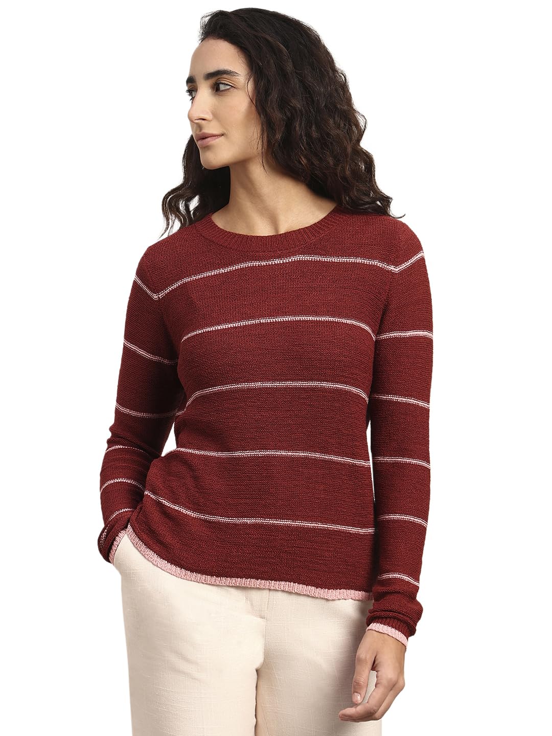 vero moda Women's Acrylic Modern Pullover Sweater-picture-55