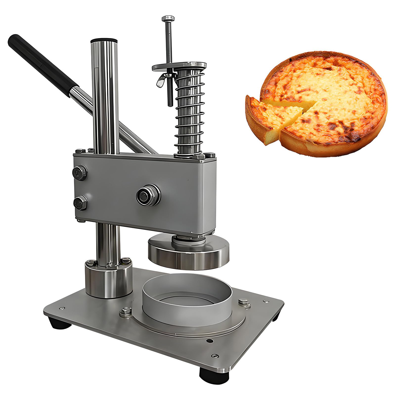 Epygnom Multicolor Egg Tart Pressing Machine, Commercial Egg Tart Forming Maker, Egg Tart Shell Molding Making Machine, Hand Press Egg Tart Skin Tool, For Baking Tarte Pie Waffle Shells 20