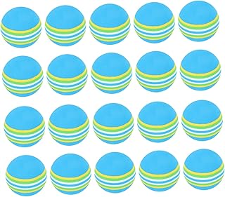 BESTonZON 25 De Golf Arcoíris De Entrenamiento Surtidas Suaves para Interior De Espuma Coloridas para Entrenamiento De Mascotas Accesorios De Golf De Colores Color Azul