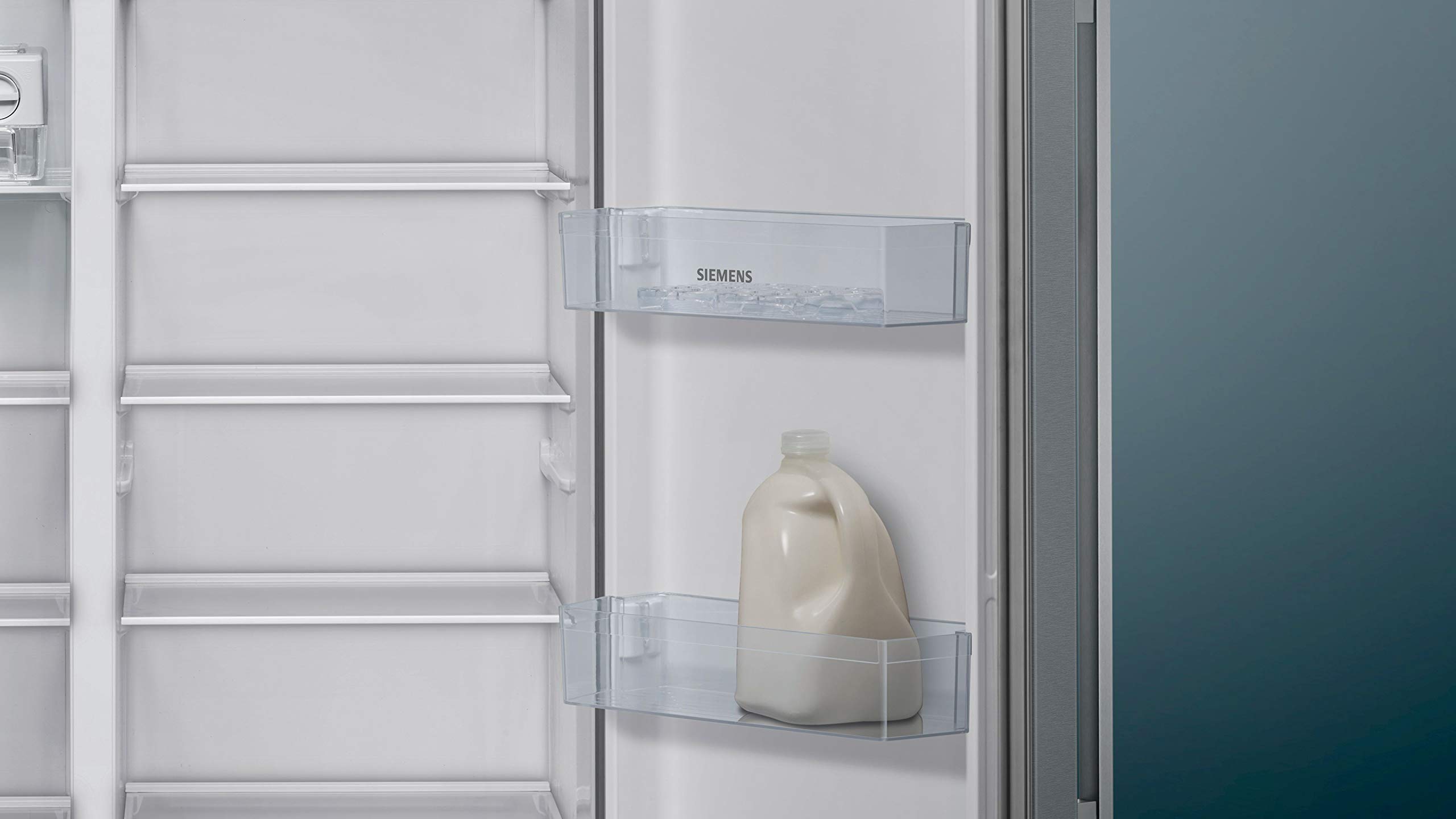 Siemens Freestanding Side By Side Refrigerator, Inox, 616 Litres