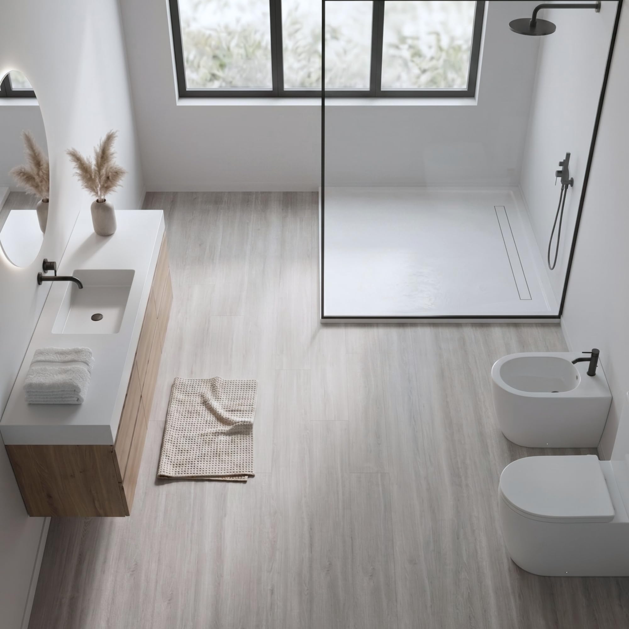 Suelo vinílico SPC click 5 mm efecto madera Gris Perla (2,21 m²) - ISOVEX