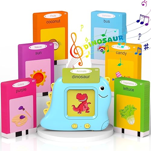 Tarjetas didácticas parlantes con 224 palabras visuales, discurso de bolsillo para niños pequeños, juguetes de aprendizaje, materiales educativos