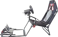 Vista 5 de Pein Racing & Flight Simulator Pedal Mount Soporte ajustable resistente para Logitech, Thrustmaster, Fanatec, MOZA Compacto y retráctil