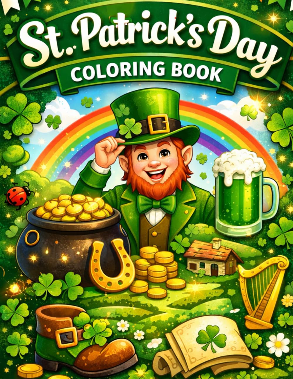 St. Patrick Day Coloring Book: St. Patrick Day Coloring Book