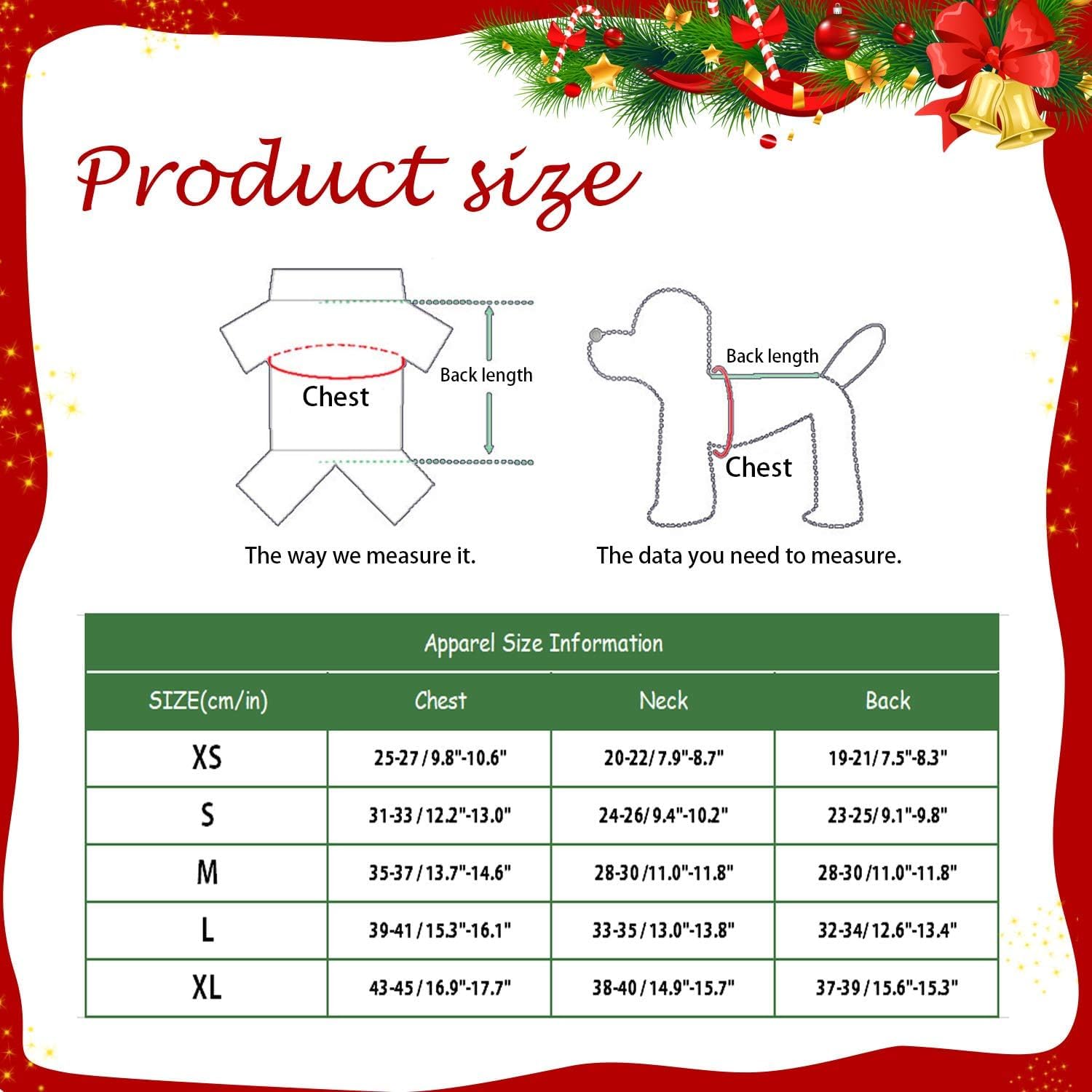 Irayin Pet Clothes Dog Cat Christmas Suit Cloak - Santa Claus(M) Christmas Costume, Medium - Image 2